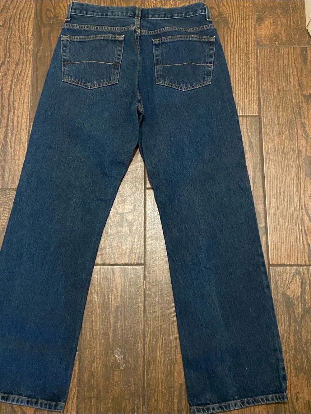Faded Glory Men’s Straight-Leg Jeans in Dark Blue Denim Size 32X32